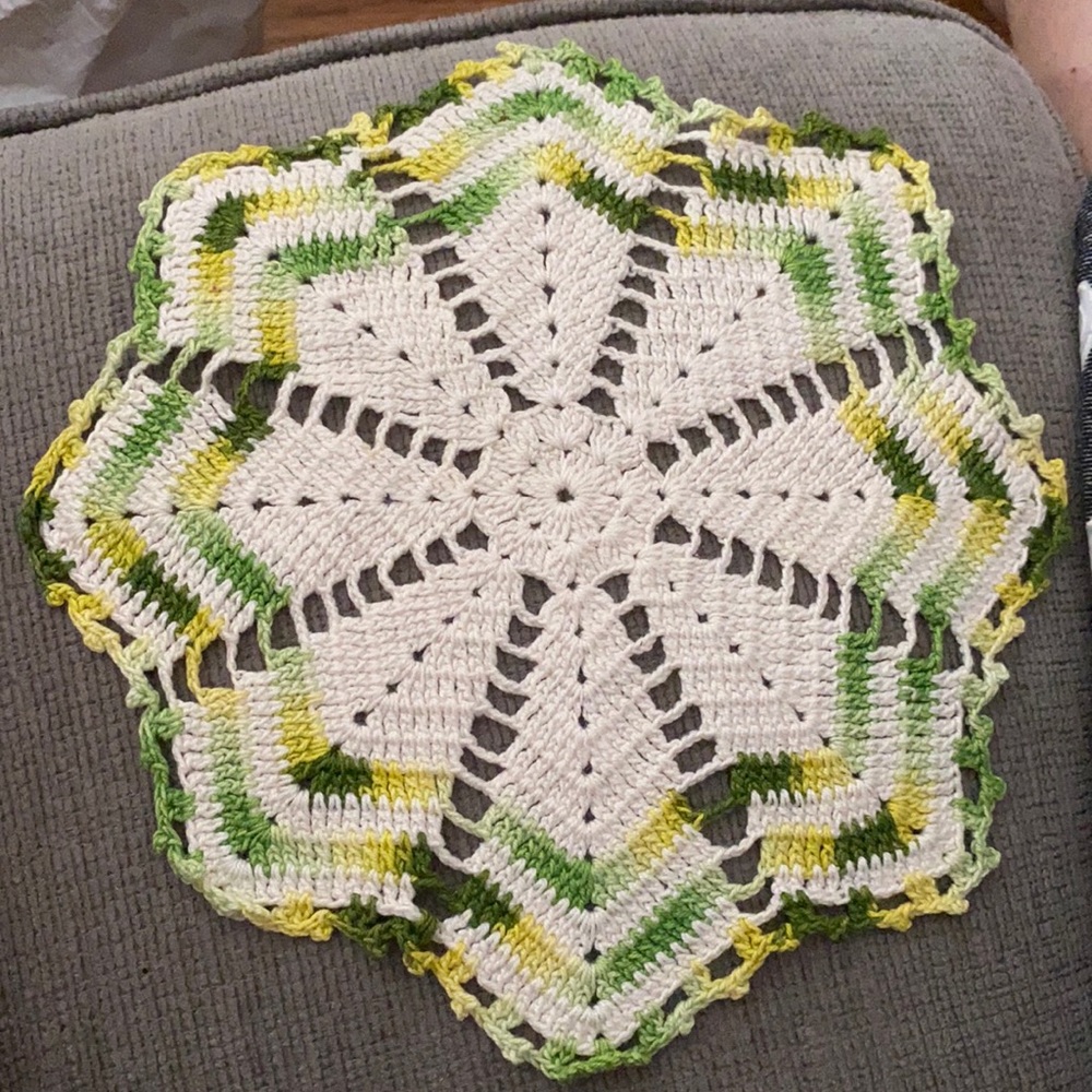 Handmade Crochet doilys set of 2